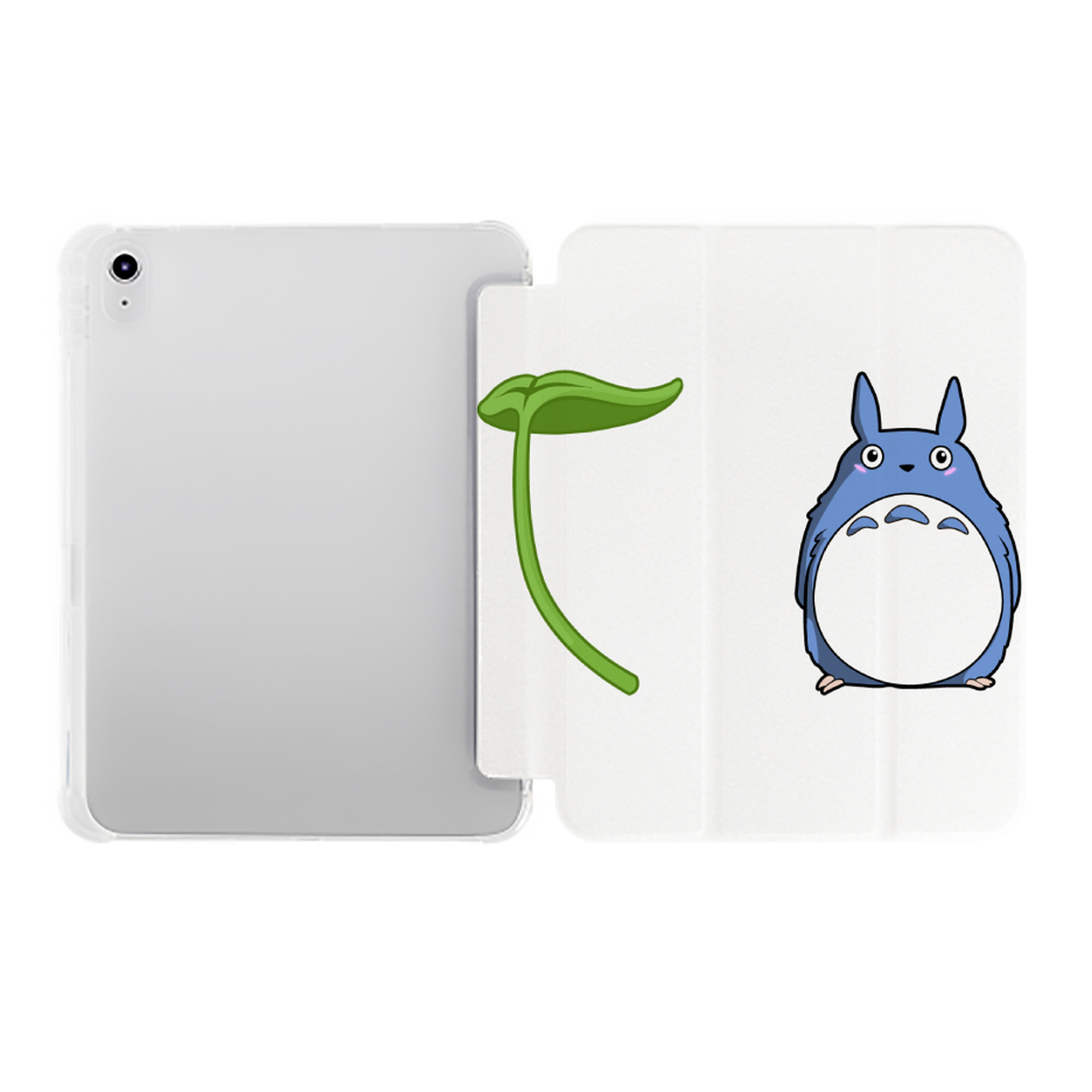 （画像用） となりのトトロ 草壁メイ 草壁サツキ My Neighbor Totoro Satsuki Kusakabe Mei Kusakabe IPad ケース ペン収納付き 三つ折りスタンド PUレザー×シリコン 対応機種9.5/10.5/10.9インチ